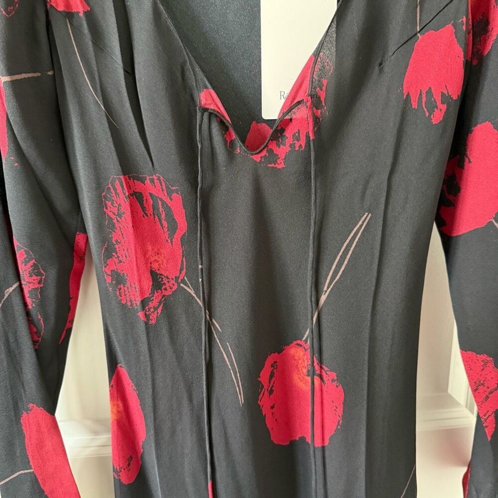Realisation Par Black and Red Long Sleeve Dress - Picture 7 of 7